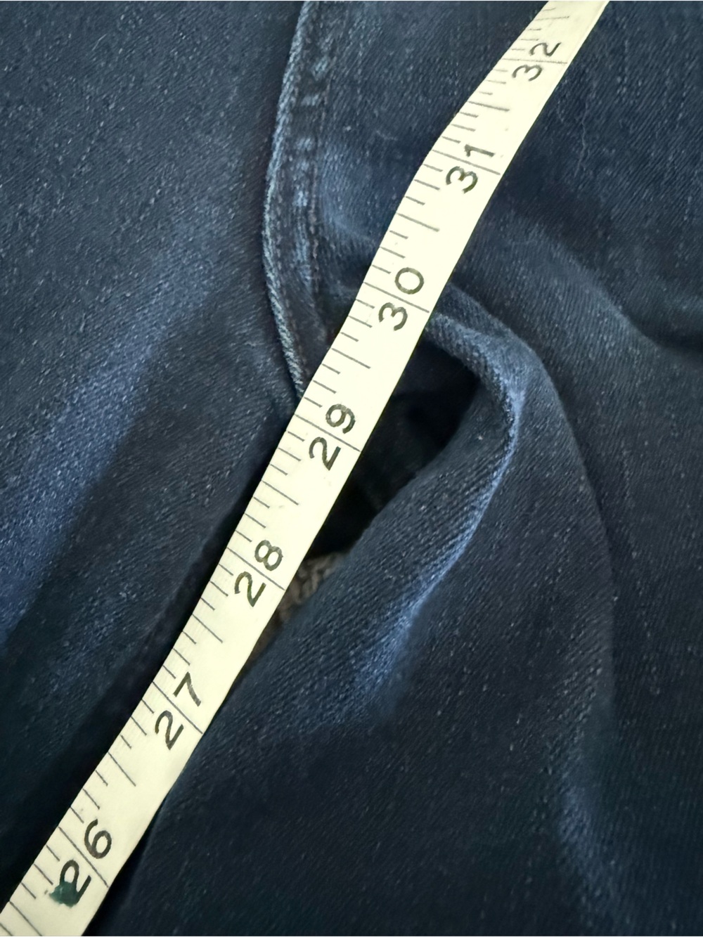 Cream Wide-Leg Dark Blue Jeans with Button Detail - Women - Picture 10 of 10